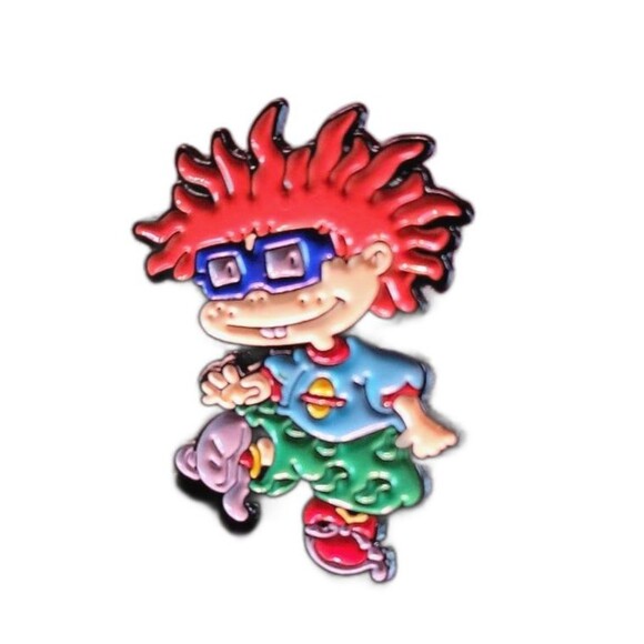 1 New Rugrats Chucky Enamel Pin - Picture 1 of 3